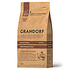 851034 GRANDORF Duck&Turkey Adult Medium & Maxi - утка/индейка с бататом для средних, крупных собак, уп.1 кг.