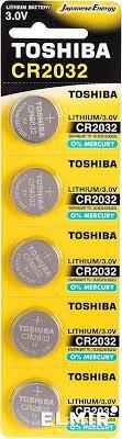 Батарейка таблетка Toshiba 1шт./блистер CR-2032 - фото 1 - id-p107534590