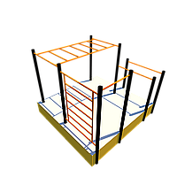 Спортивный комплекс «Рукоход, шведская стенка,турник и брусья»