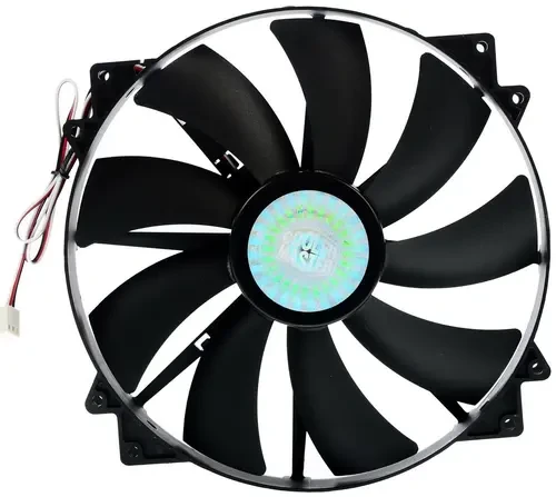Вентилятор для корпуса Cooler Master MegaFlow 200 Silent Fan, 20cm, 700rpm, 19db, 3pin, Red LED - фото 1 - id-p107535345