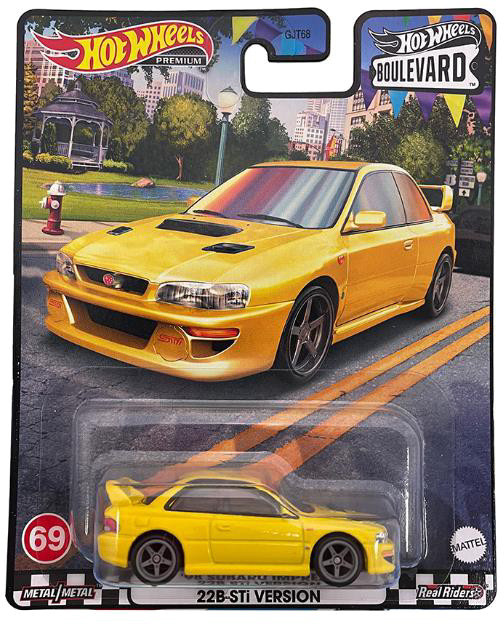 Hot Wheels Металлическая модель Subaru Impreza 22B-STI '98 HKF16, Хот Вилс Boulevard - фото 1 - id-p107535878