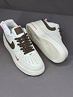Кроссовки NIKE AIR FORCE1 braun  ЛЮКС Качество
