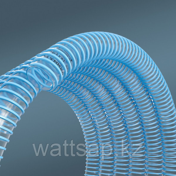 Шланг спиральный прозрачный армированный для пищевой промышленности d.25 мм х 0,7 мм, Aquapolymer - фото 1 - id-p107192876