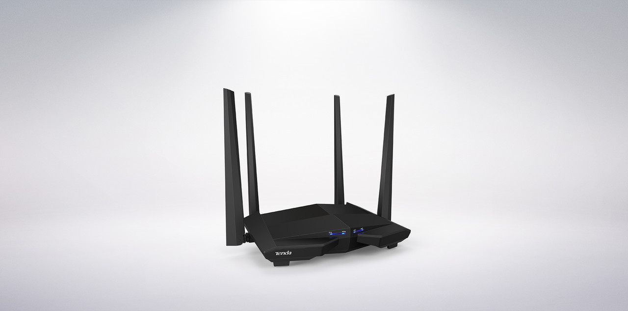 Беспроводной маршрутизатор Tenda AC10 ,Wireless router, WiFi 5 (AC1200M), (3+1) x 10/100/1000M - фото 1 - id-p107473652
