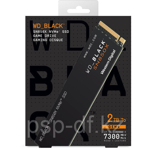 Внутренний жесткий диск WD 2TB WD_BLACK SN850X Gaming Internal NVMe PCIe 4.0 SSD - фото 2 - id-p107538819