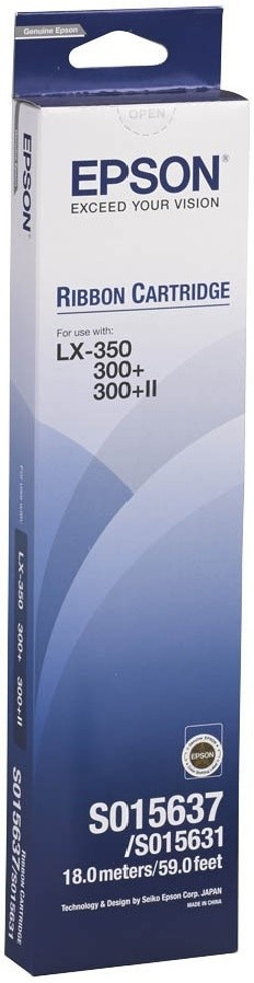 Картридж ленточный Epson RIBBON Black для LX-350/LX300 C13S015637