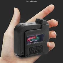 Тестер заряда батареек универсальный BattChecker {AA, AAA, С, D, Крона, "таблетки", 1,2-9В} (BT860), фото 2
