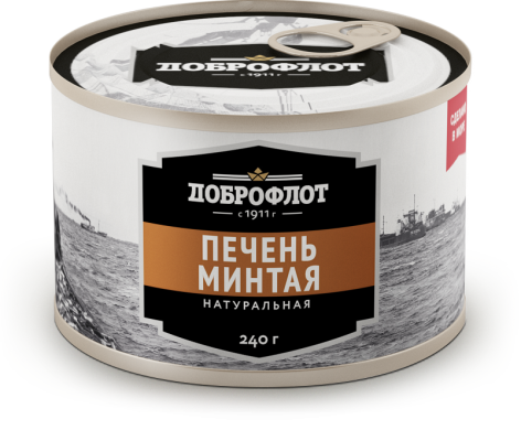 Печень минтая натуральная, 240 гр, ж/банка - фото 1 - id-p107544811