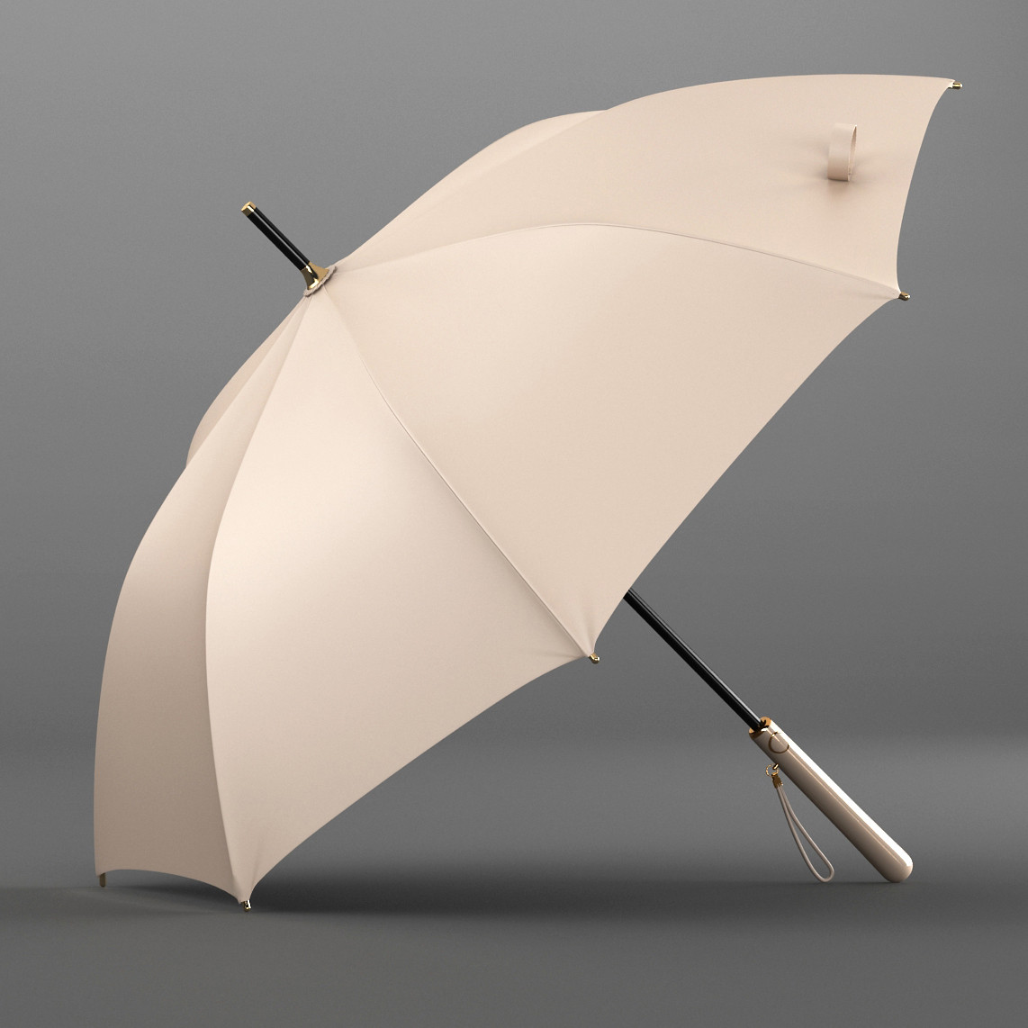 Зонтик Olycat С5 абрикосовый (защита от дождя и солнца)