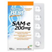 Doctor's Best, SAMe (Адеметионин), 200 мг, 60 таблеток