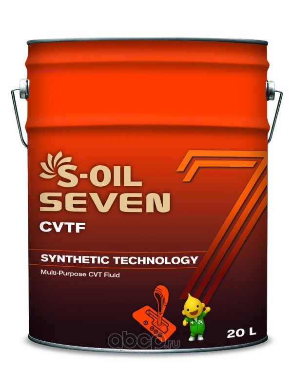 Масло трансмиссионное S-OIL 7 CVTF 20 л - фото 1 - id-p107535998