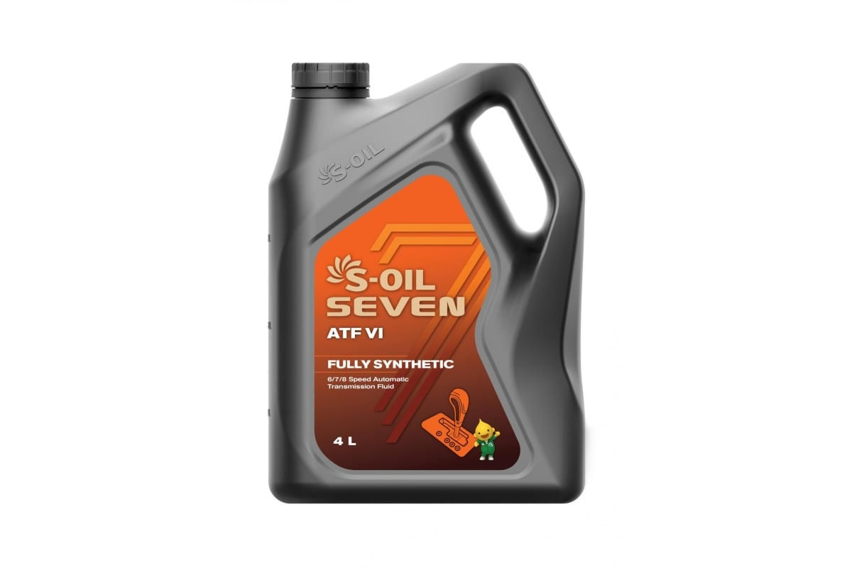 Масло трансмиссионное S-OIL 7 ATF VI 4 л - фото 1 - id-p107535996