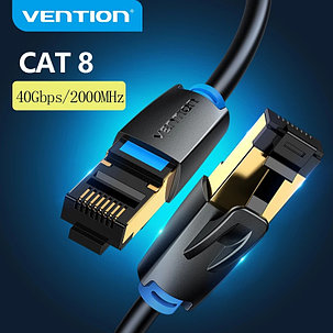 Vention Cat8 Ethernet кабель 5 метров STTP 40 Гбит/с 2000 МГц Cat 8 RJ45 сетевой патч-корд, фото 2