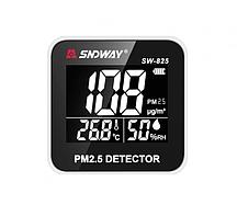 Анализатор качества воздуха датчик мелкодисперсной пыли уровня PM2.5 SNDWAY 825 монитор влажности, температуры