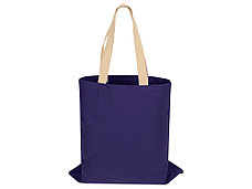 Сумка для шопинга Steady из хлопка с парусиновыми ручками, 260 г/м2, синий, фото 3
