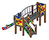 Детский игровой комплекс «Карапуз» ДИК 1.001.03-03 H=750 (Граффити), фото 4