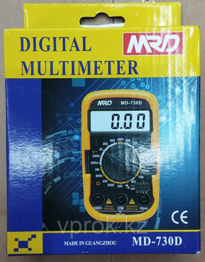 Мультиметр цифровой с памятью значений измерений MD-730D - фото 4 - id-p107547477