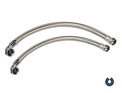 Соединит. шланг Ду-25, 80см угловой 1 НР* 1 ВР