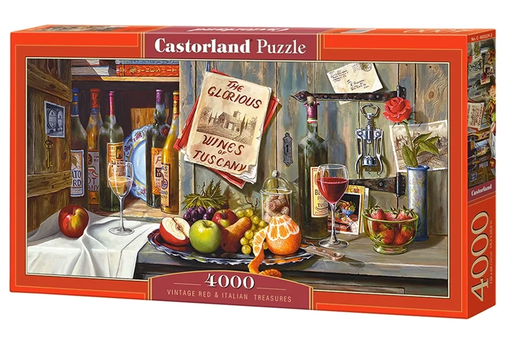 Пазл: Натюрморт Вино и фрукты (4000 эл.) | Castorland Puzzle - фото 1 - id-p107548721