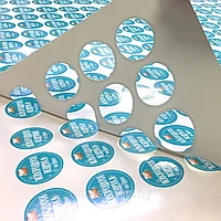 Распечатка с контурной резкой (наклейки, этикетки)