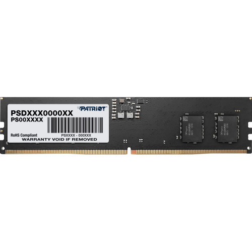 Модуль памяти Patriot Signature  PSD516G480081  DDR5  DIMM  16Gb  4800Mhz  CL40