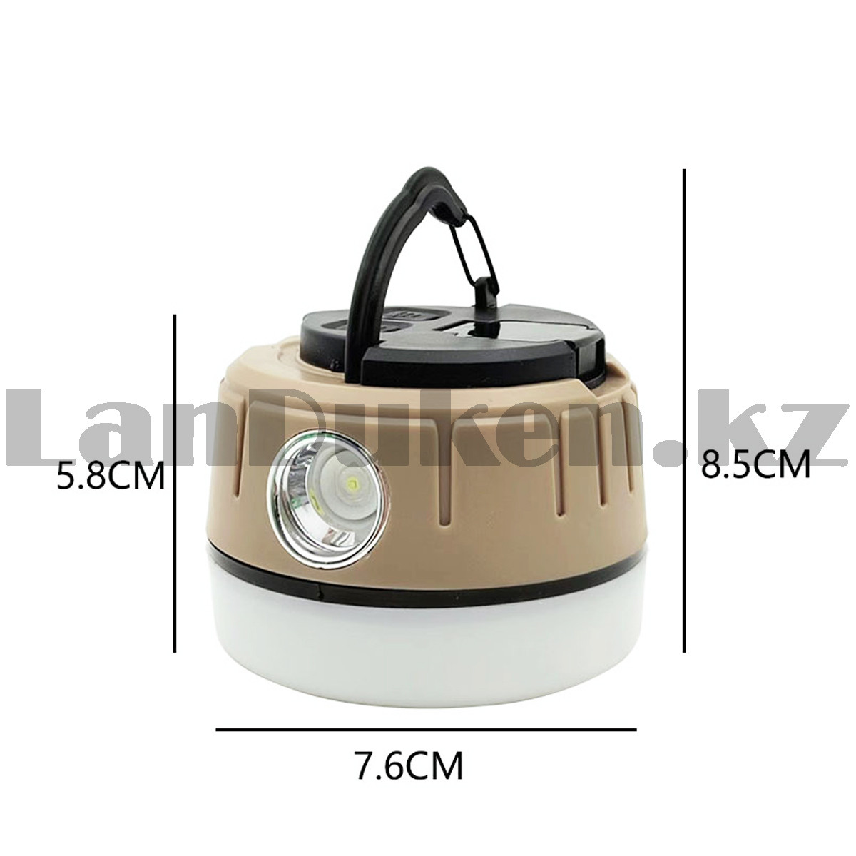 Многофункциональная походная лампа-фонарь X-6606 песчаный - фото 2 - id-p107561243