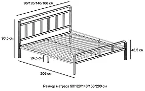 Кровать Леон 160х200 см, белая, фото 3