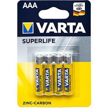 Комплект батареек VARTA SUPER LIFE LR03/1.5V ААA 48 шт в блоке (4 шт в блистере)