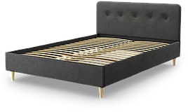 Кровать Salotti Дримс, 160х200 см, темно-серый