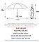 Зонтик Parachase 3236 складной (черный), фото 6