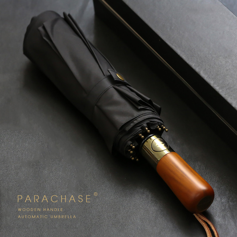 Зонтик Parachase 3236 складной (черный) - фото 1 - id-p107566046