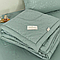 Комплект постельного белья из хлопка с бамбуковым одеялом и растительным принтом., фото 8