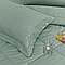 Комплект постельного белья из хлопка с бамбуковым одеялом и растительным принтом., фото 10