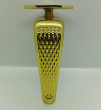 Опора литая для мебели золото 15 см