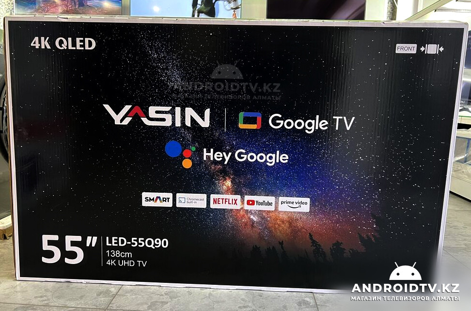 Yasin QLED 55Q90 140 см 55" 4K (Смарт ТВ) Google TV - фото 3 - id-p107566598