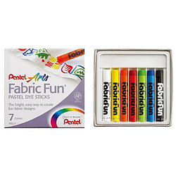 Краски пастельные для ткани Pentel FabricFun Pastels, 7 цветов
