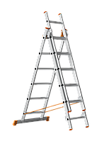 Трехсекционная алюминиевая лестница SARAYLI 3X6