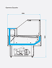 Холодильная витрина GAMMA QUADRO SN 1800 LED, фото 3