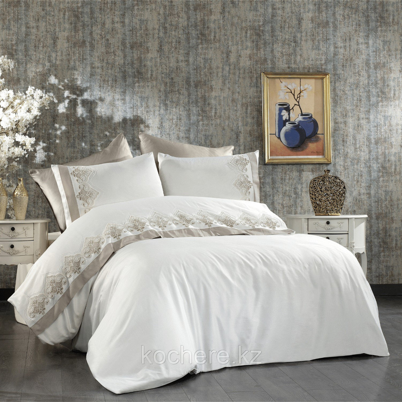 Комплект постельного белья двуспальный LUVANA Home 6 пр. - Carmen