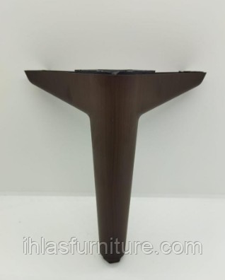 Мебельная ножка пластиковая Vista 17см коричневый, фото 1