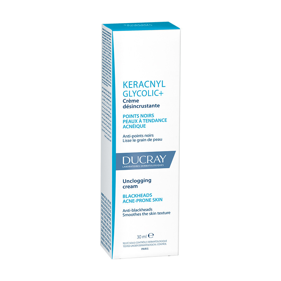 DUCRAY KERACNYL GLYCOLIC+ Крем от прыщей и черных точек 30 мл