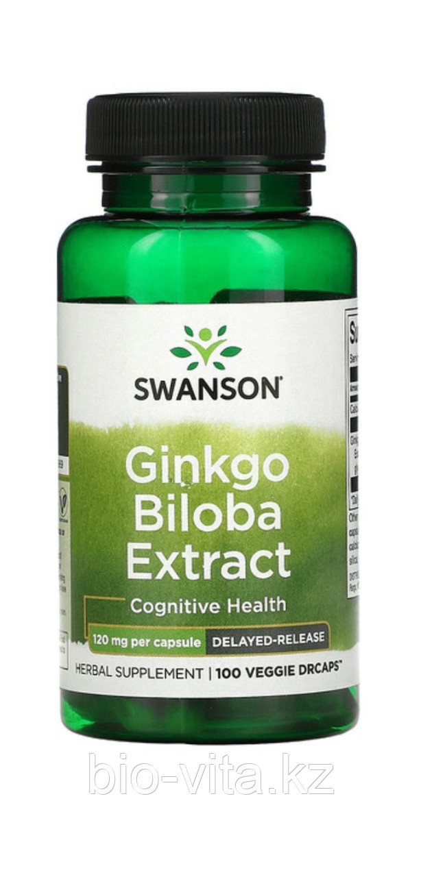 Гинкго Билоба, 120 мг, 100 капсул. Swanson