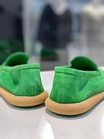 Замшевые лоферы женские  "Marani Magli"  зеленого цвета. Кожаная качественная женская обувь., фото 4