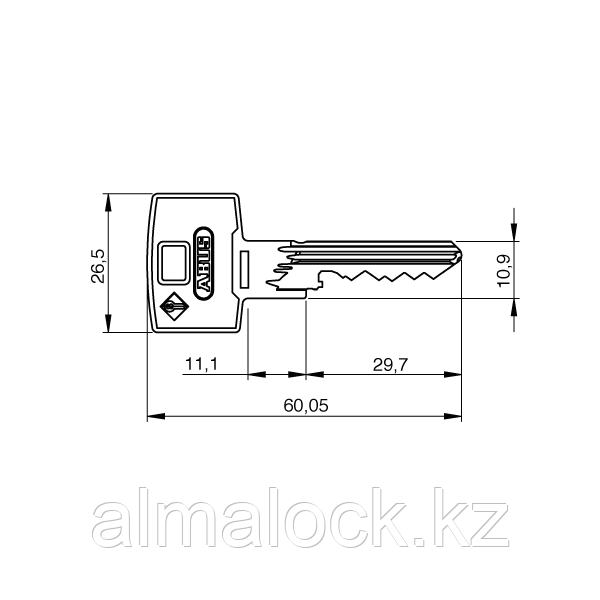 Цилиндр Abus Vitess 1000MX 30x30T - фото 2 - id-p107574859