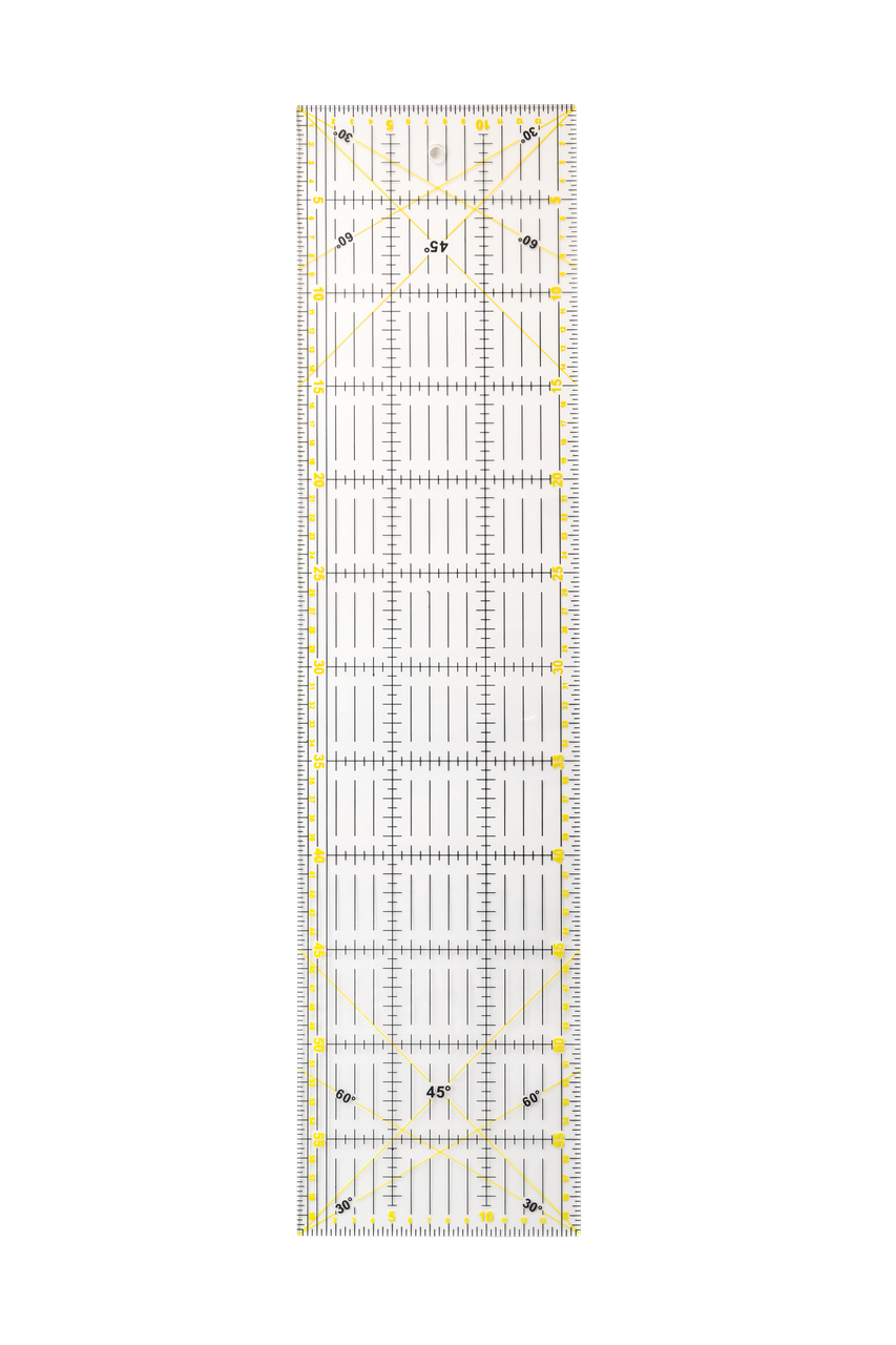 Линейка для квилтинга и пэчворка, прямоугольник, 60x15 желтая - фото 1 - id-p107574432