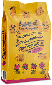 Выгодно для щенков крупных пород «МЯСНОЕ АССОРТИ», 3кг