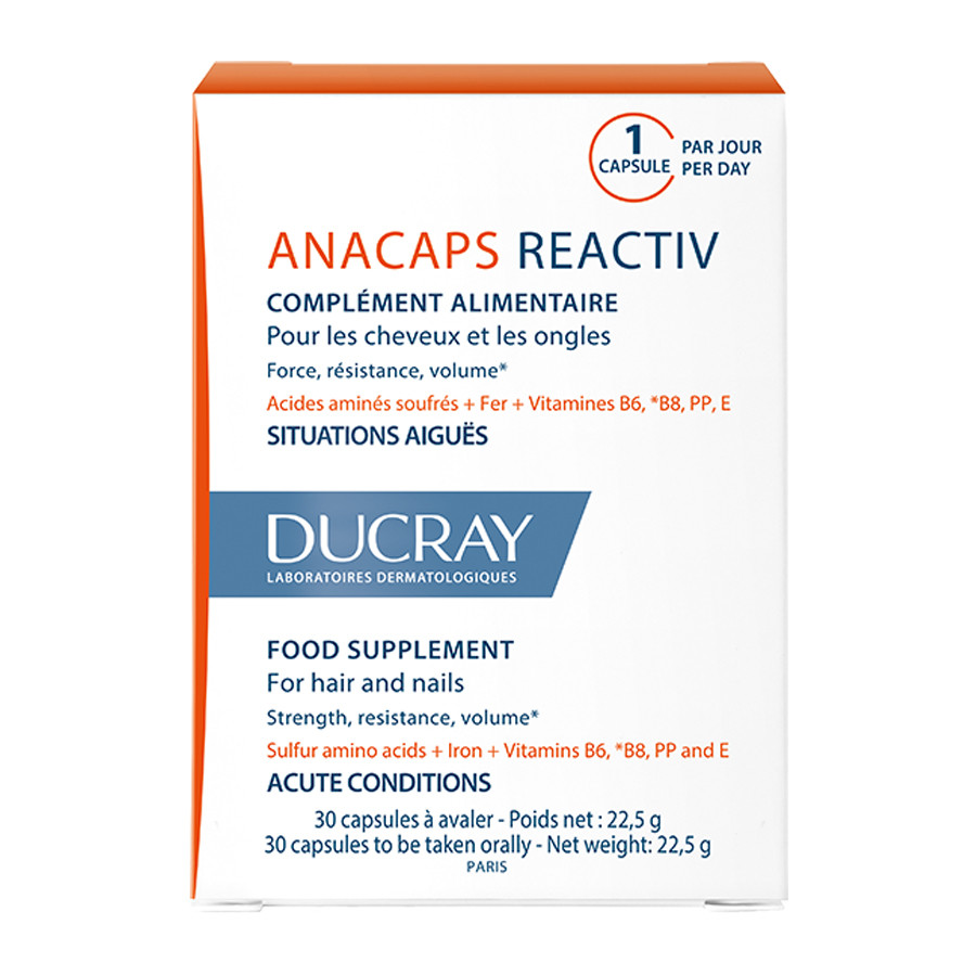 DUCRAY ANACAPS REACTIV Капсулы от временного выпадения волос 30 шт