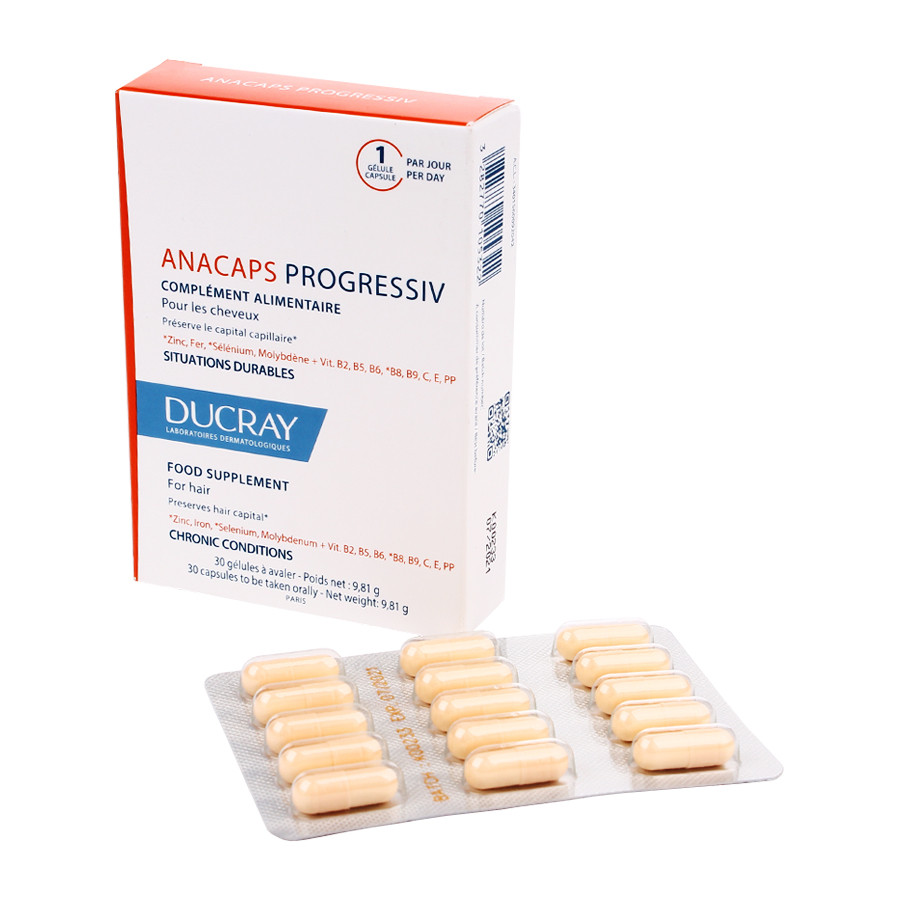 DUCRAY ANACAPS PROGRESSIV Капсулы от хронического выпадения волос 30 шт