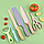 Набор кухонных ножей из 6 предметов с овощечисткой, фото 3