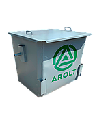 Мусорный контейнер для ТБО МЕТАЛ 2ММ 1,1 м3 (с НДС%) с крышкой без колес, фото 6